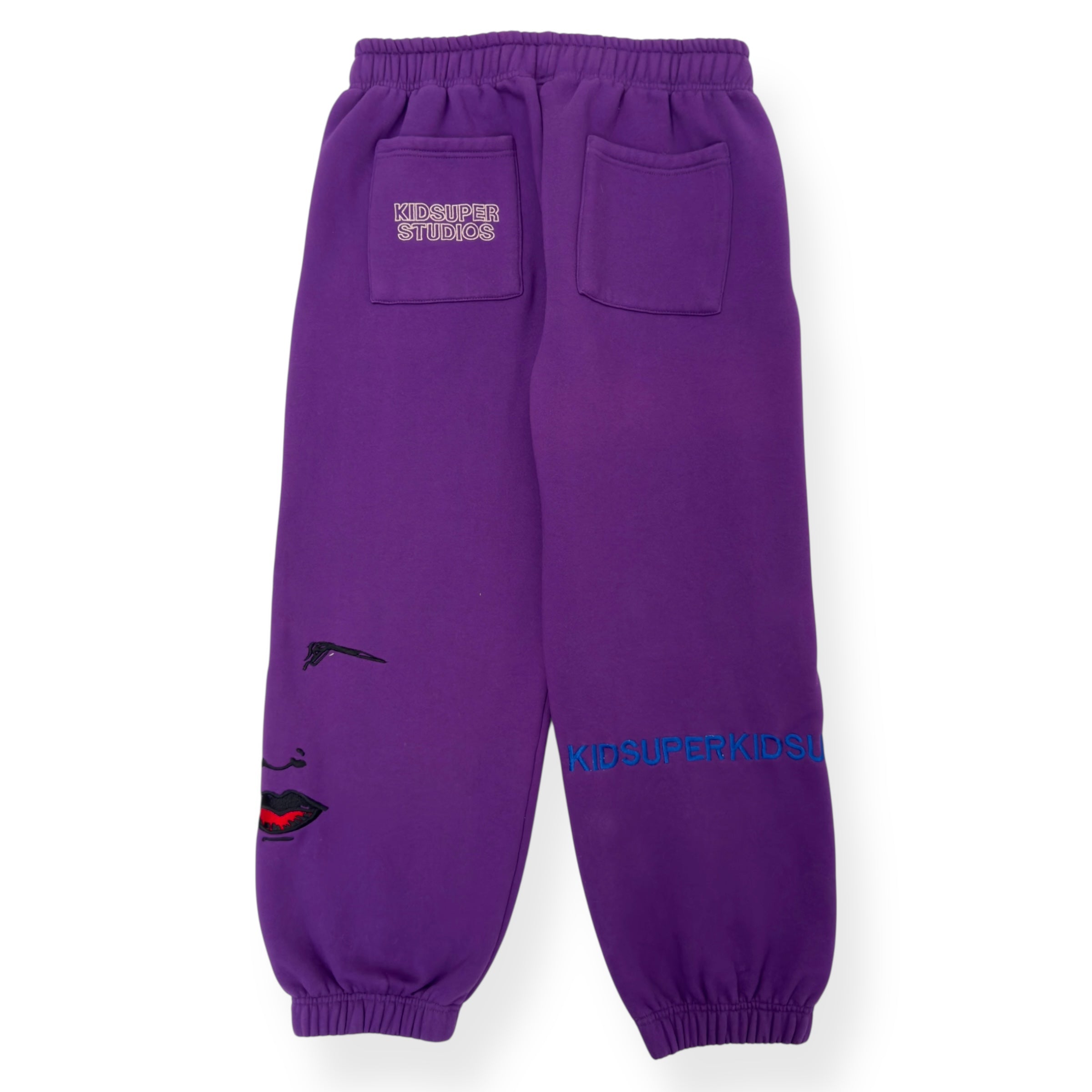 KID SUPER SUPER SWEATPANTS PURPLE L