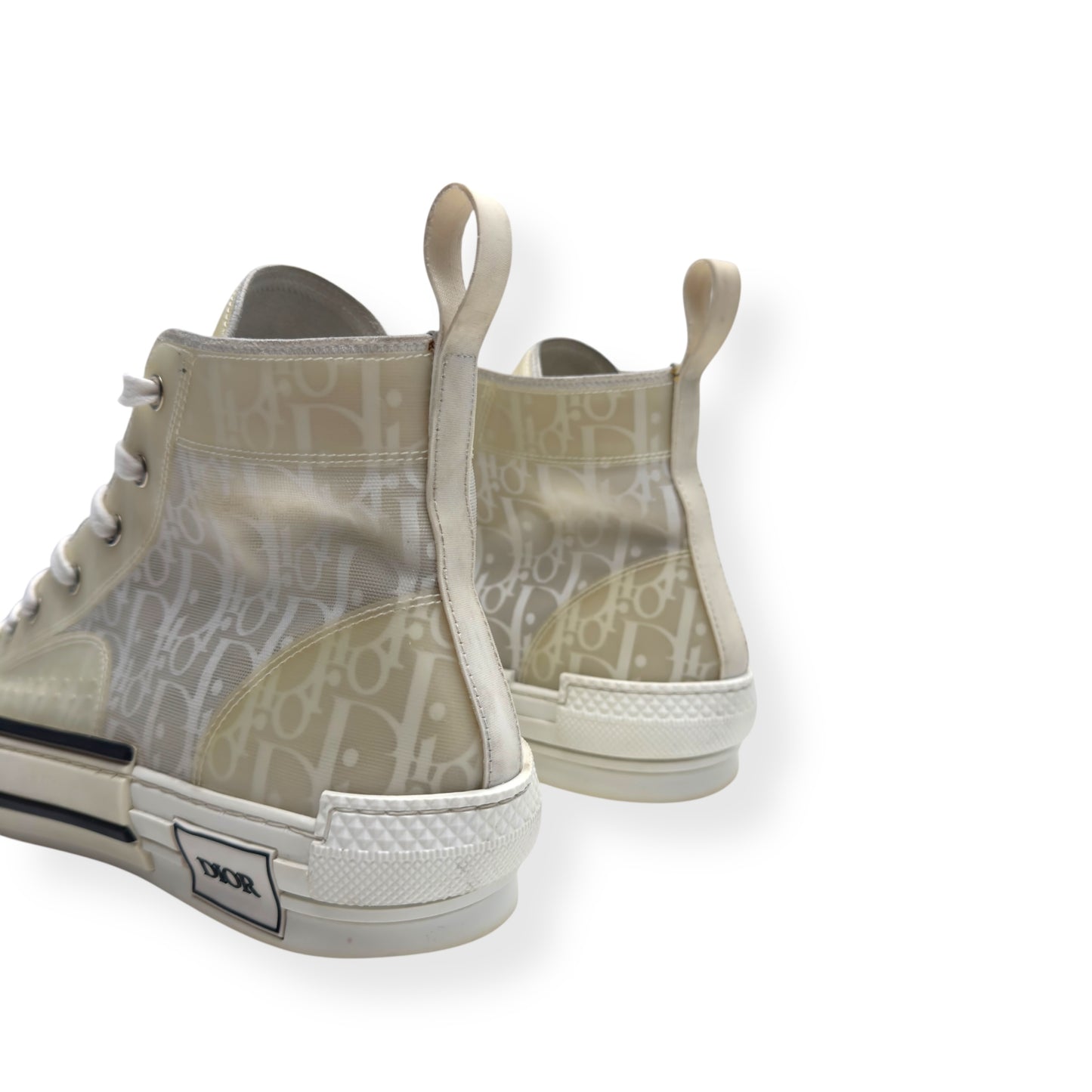 DIOR B23 HIGH TOP SNEAKERS BLACK / WHITE 42 / UK8