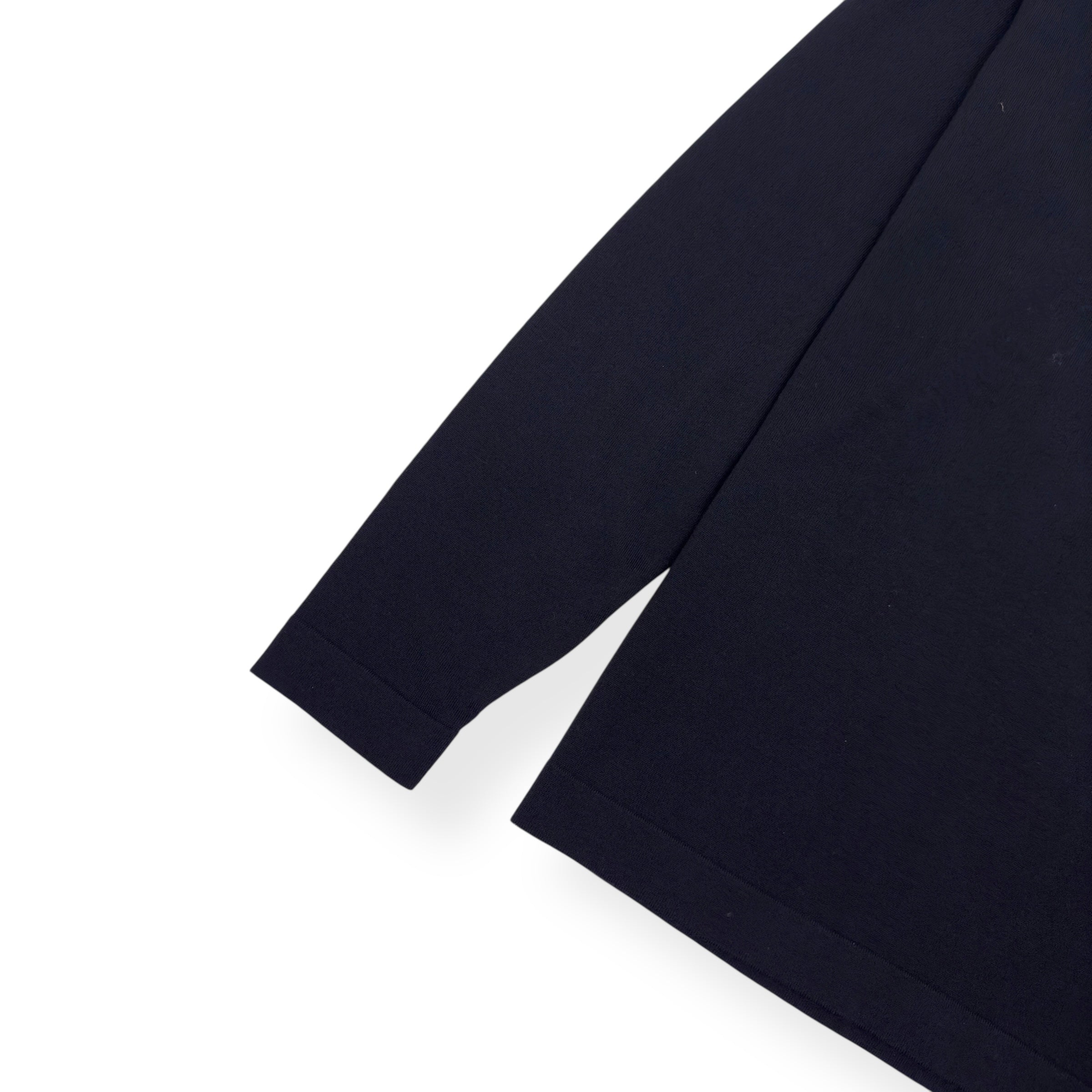 THOM SWEENEY AW22 ROLL NECK WOOL SWEATER NAVY M