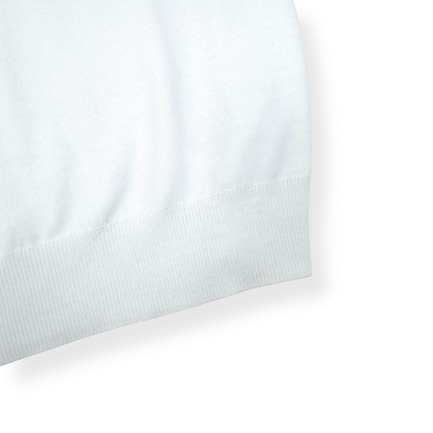 THOM SWEENEY COTTON POLO SHIRT WHITE M
