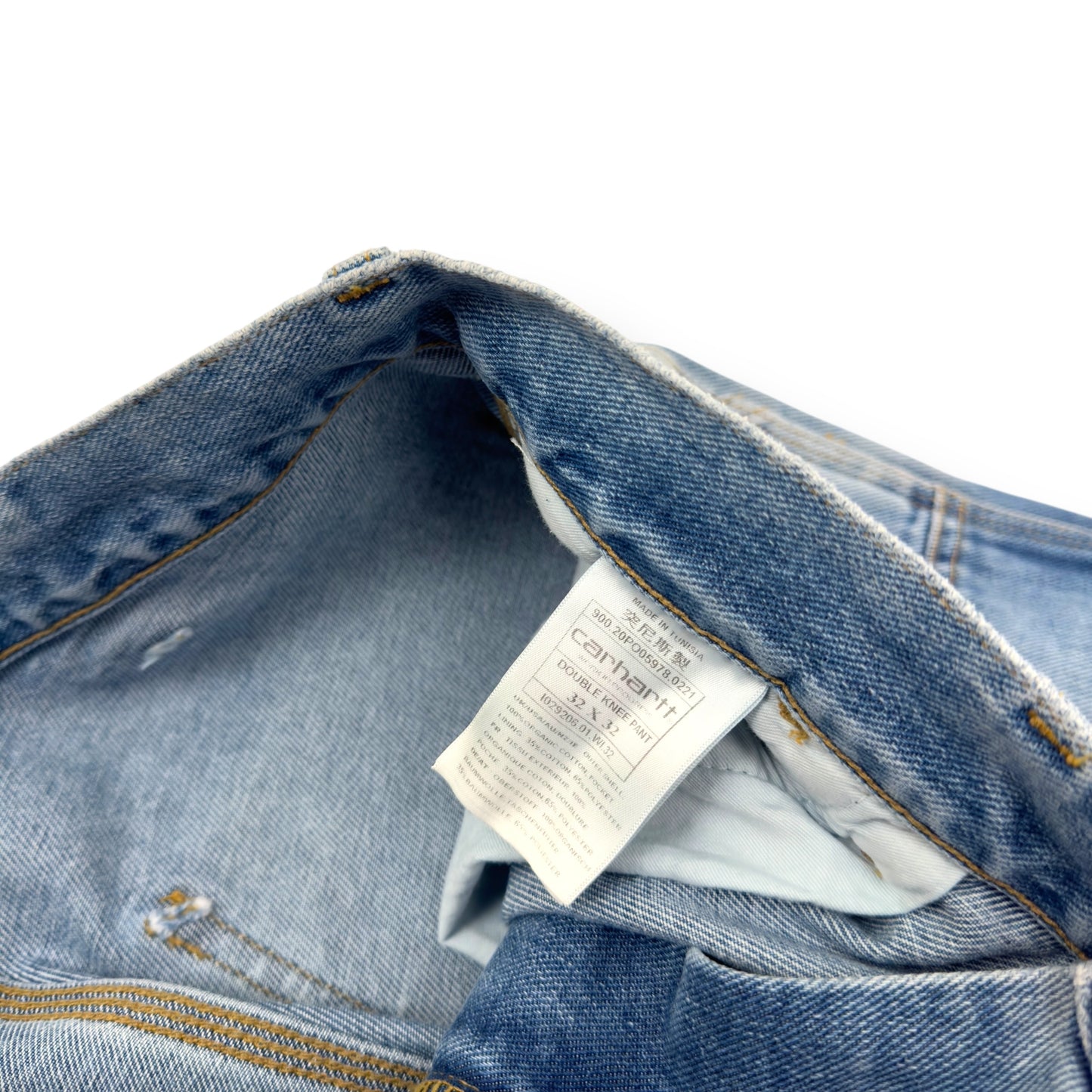 CARHARTT WIP CARPENTER DENIM JEANS BLUE W32”