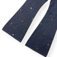 LOUIS VUITTON EMBROIDERED BOOTCUT DENIM TROUSERS INDIGO BLUE W30”