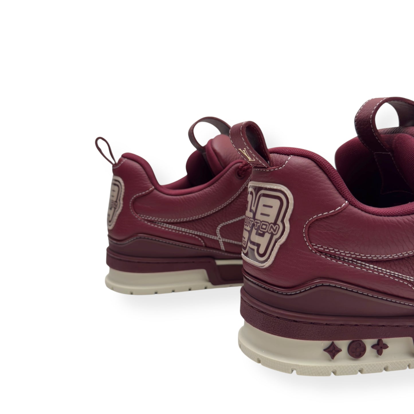 LOUIS VUITTON LV SKATE SNEAKER BORDEAUX RED UK10