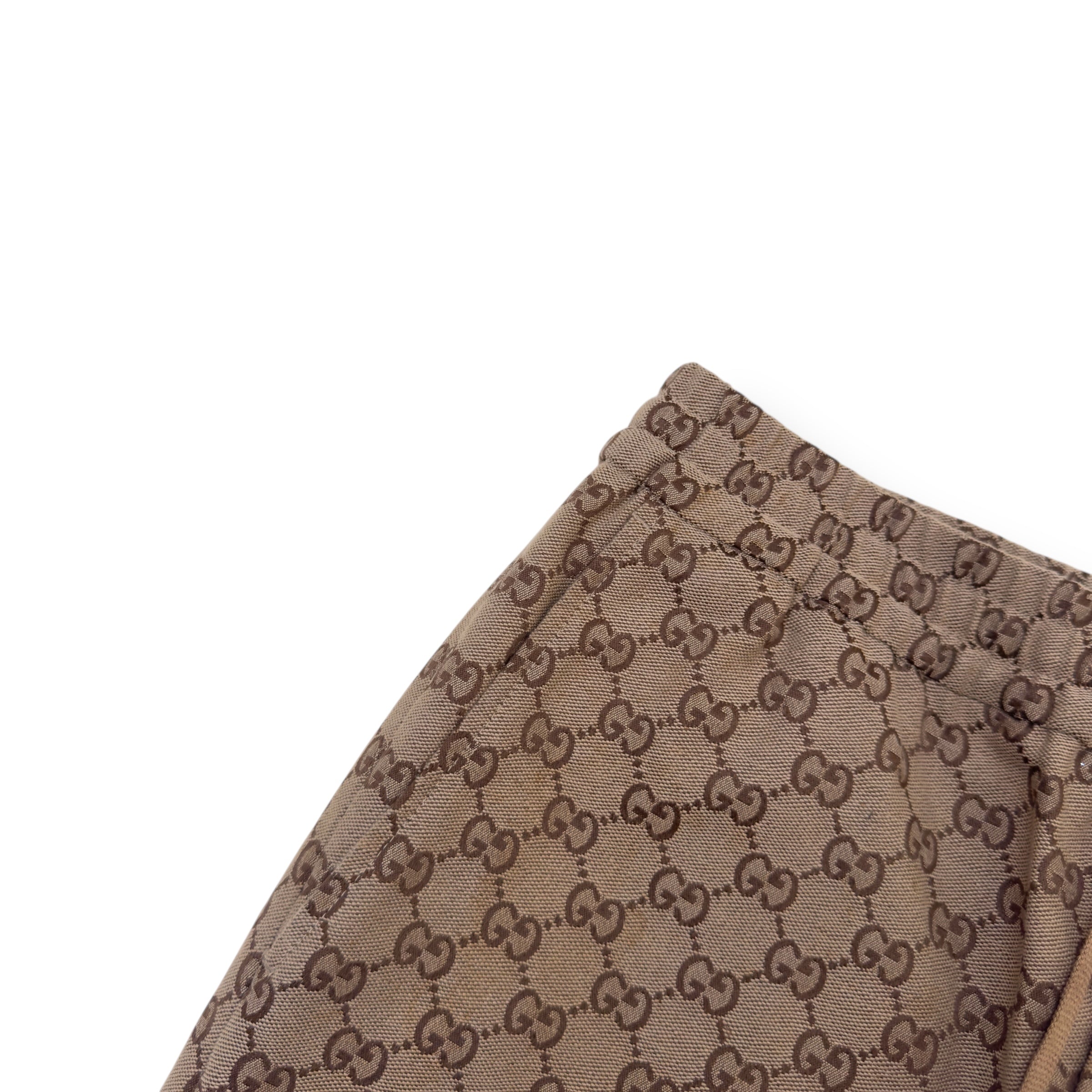 GUCCI GG COTTON CANVAS TROUSERS BEIGE 46 / S