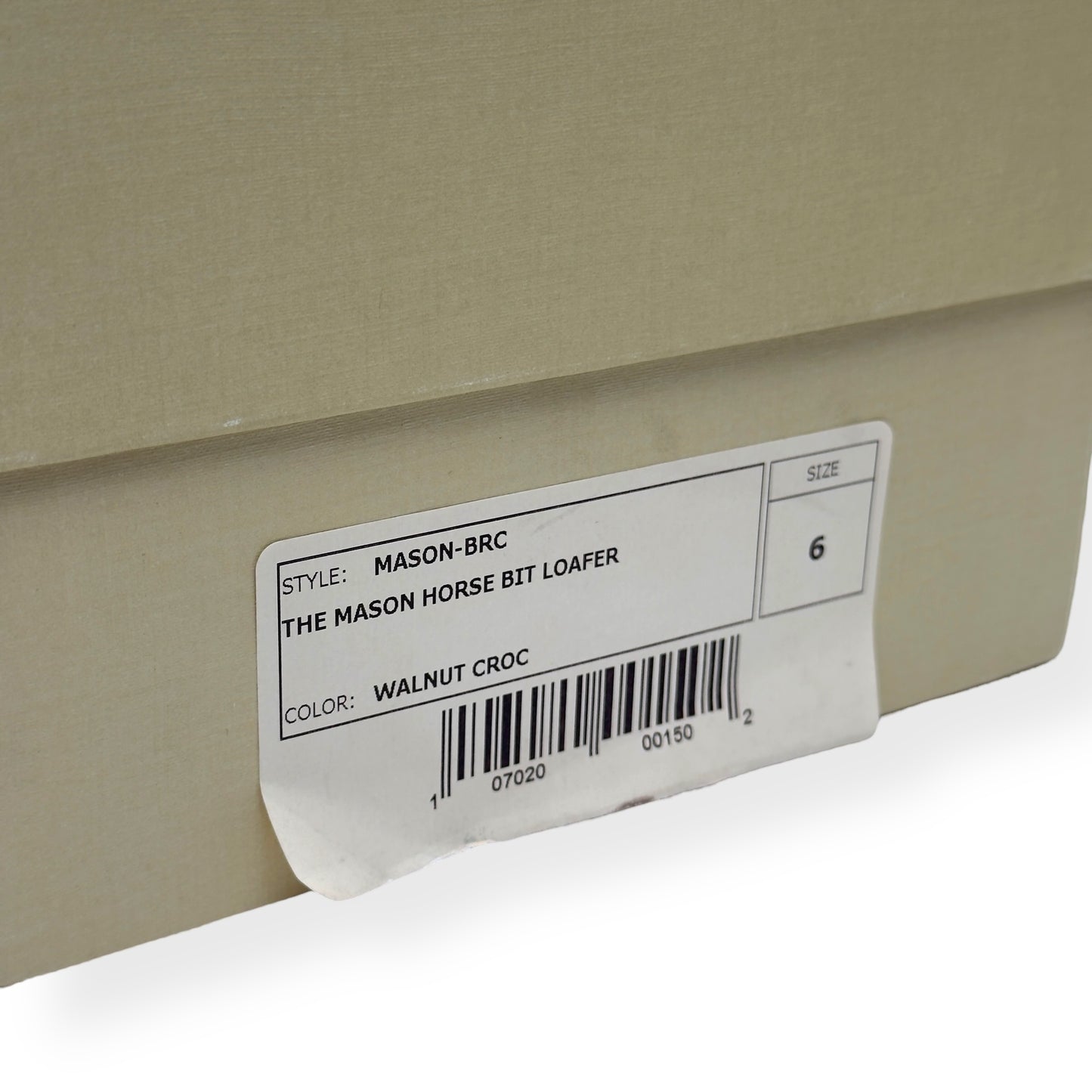 BLACKSTOCK & WEBER THE MASON HORSE BIT LOAFER WALNUT CROC  US6 / UK5