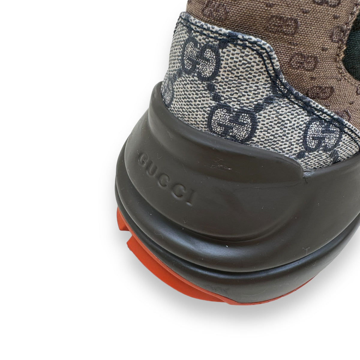 GUCCI RHYTON GG SUPREME SNEAKER BEIGE / ORANGE UK8.5