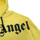 PALM ANGELS LOGO HOODIE YELLOW / BLACK S