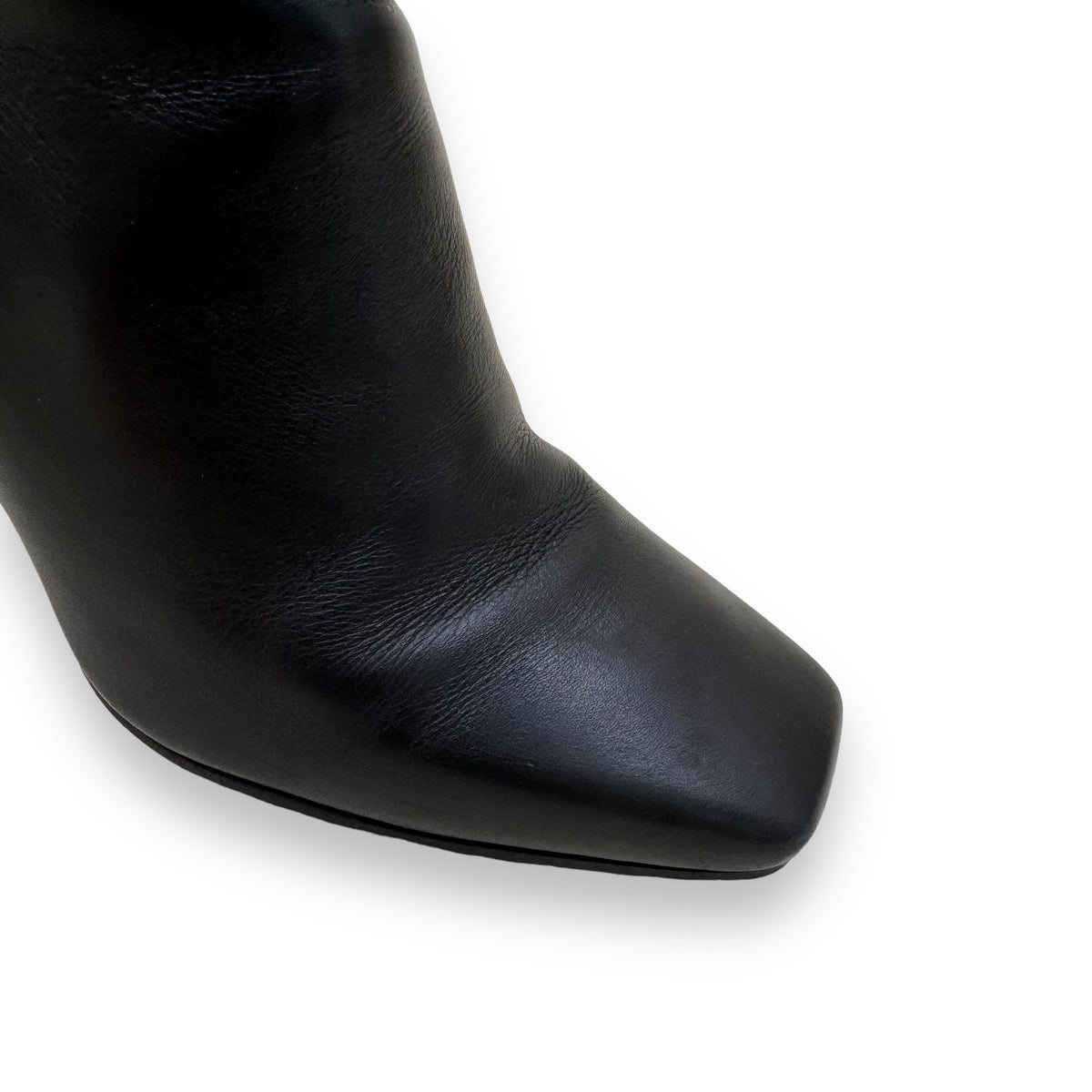 JIMMY CHOO MINORI LEATHER ANKLE BOOTS BLACK UK5