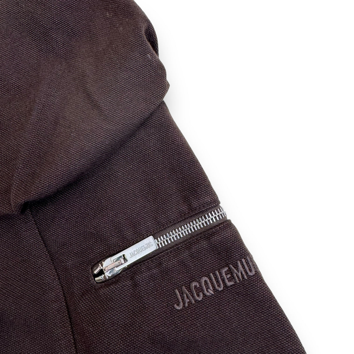JACQUEMUS LE CARGO CROISSANT COTTON-CANVAS TROUSERS BROWN L