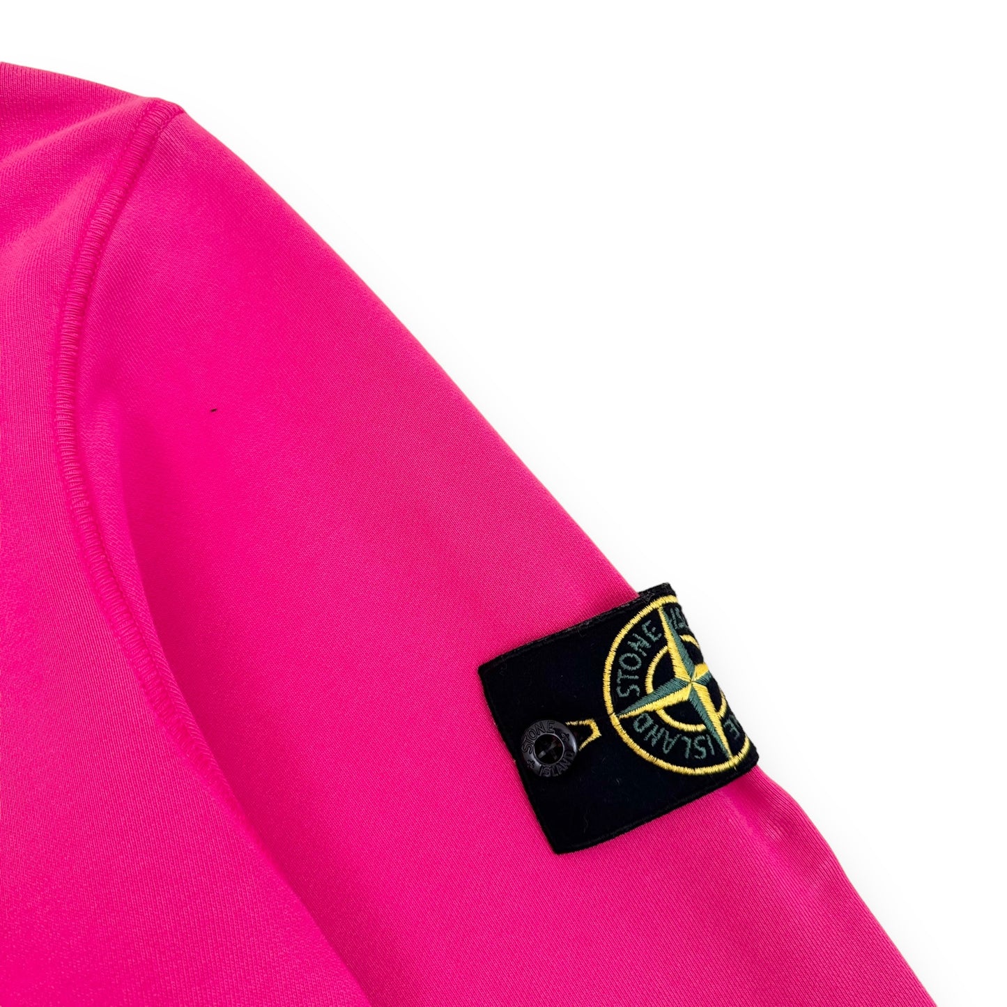 STONE ISLAND GARMENT-DYED HOODIE FUCHSIA PINK XL