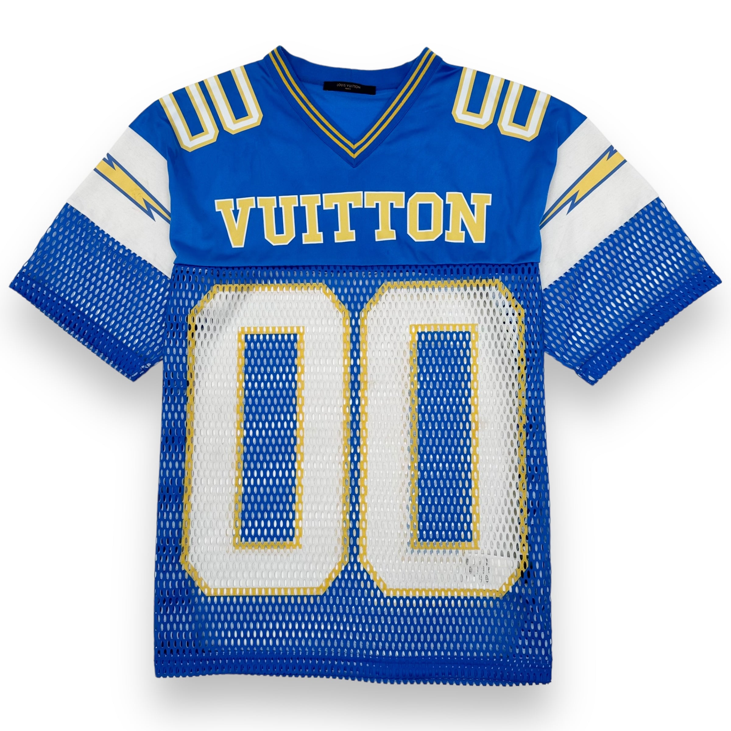 LOUIS VUITTON SPORT JERSEY WITH PATCH SHIRT BLUE L