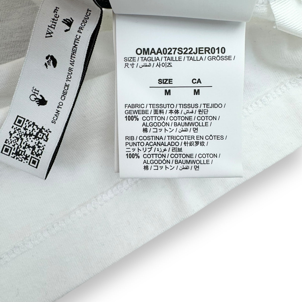 OFF-WHITE SCRIBBLE T-SHIRT WHITE / BLACK M