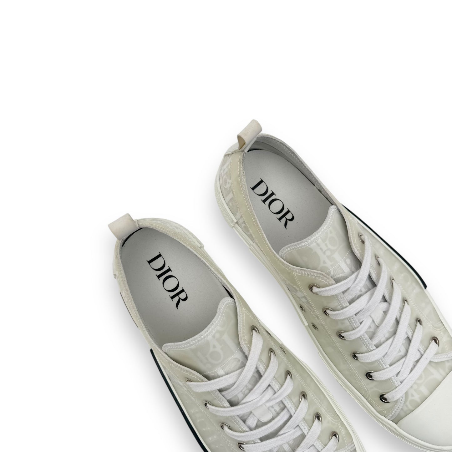 DIOR B23 OBLIQUE LOW TOP SNEAKER WHITE UK10