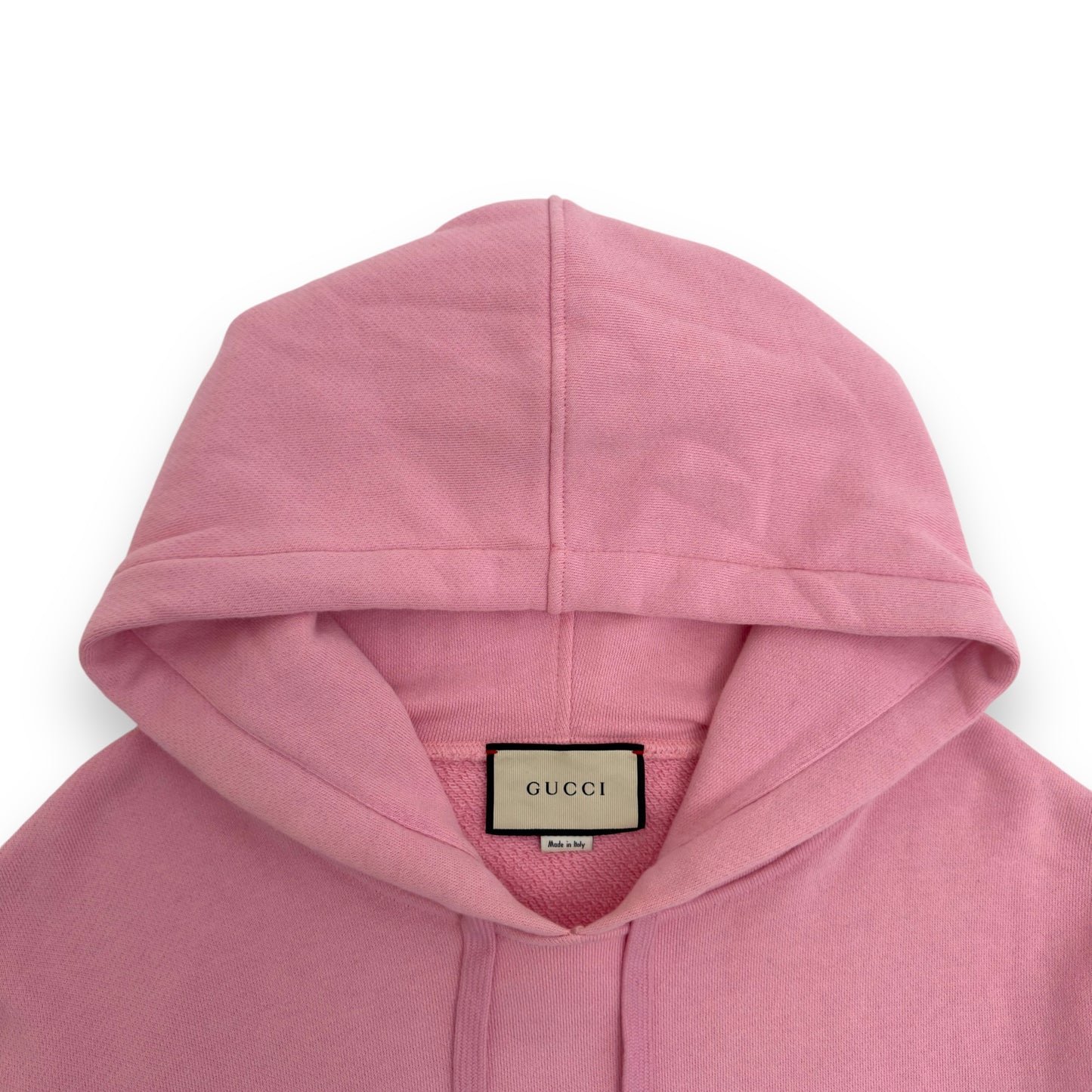 GUCCI VINTAGE LOGO DRAGON HOODIE PINK XXL