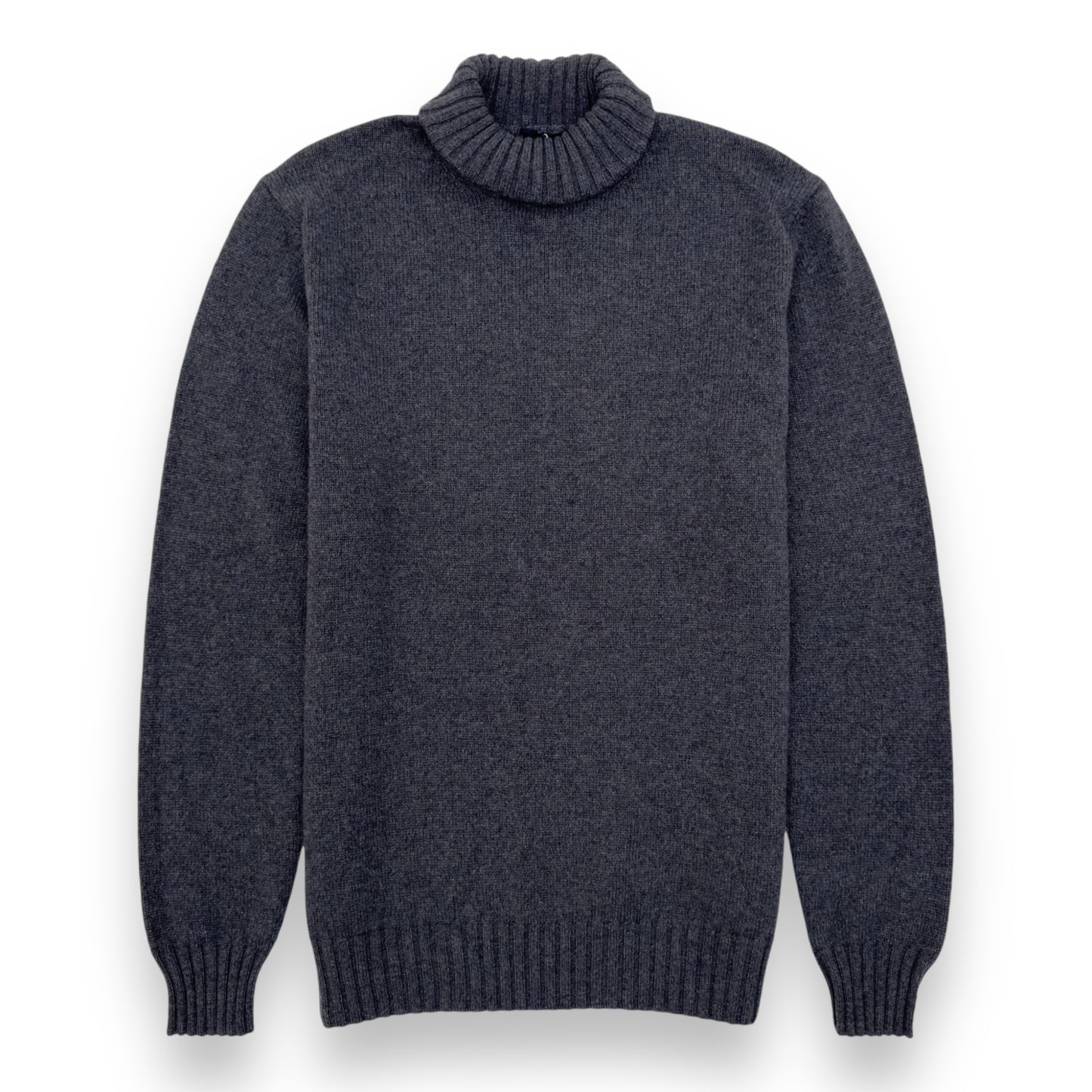 THOM SWEENEY AW23 CASHMERE ROLL NECK SWEATER GREY L