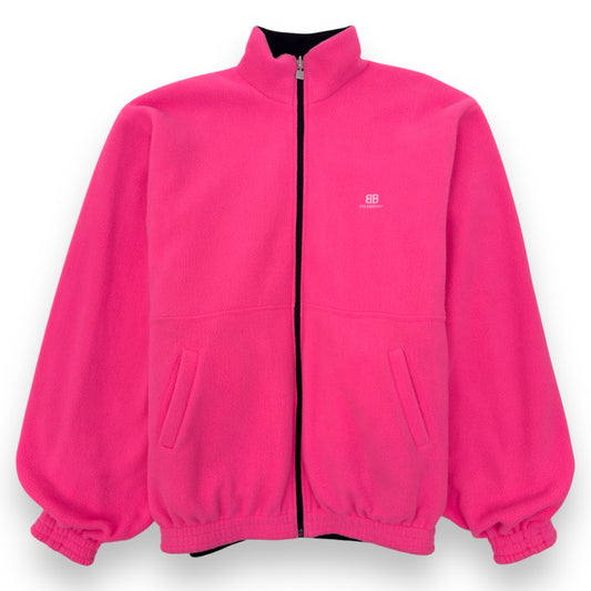 BALENCIAGA OVERSIZED REVERSIBLE SPORTY B JACKET PINK / BLACK M