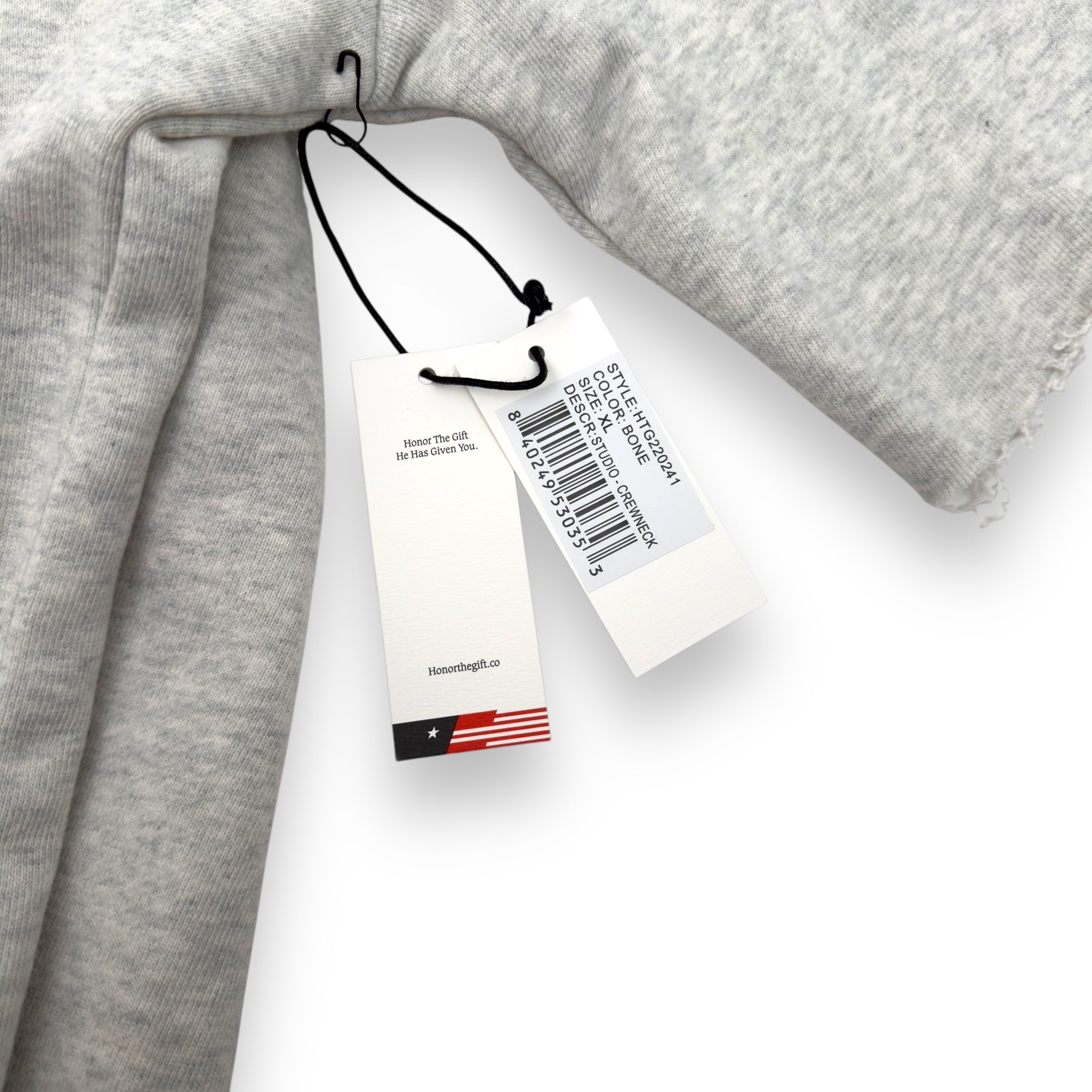 HONOR THE GIFT CROPPED T-SHIRT GREY / BLUE XL