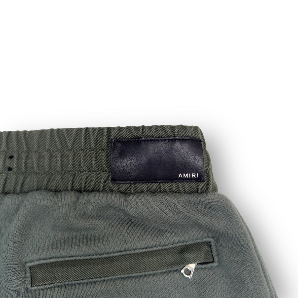 AMIRI COTTON KNIT CARGO SWEATPANTS GREEN M