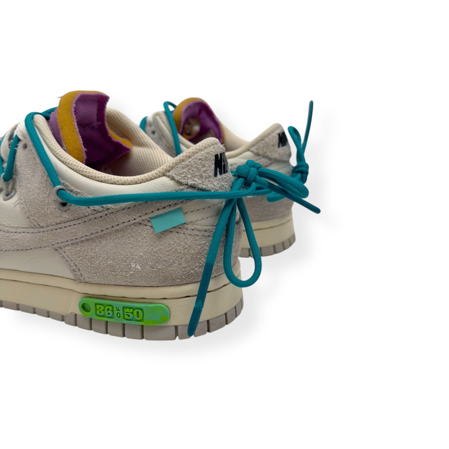 NIKE X OFF-WHITE LOT 36 LOW TOP SNEAKER WHITE / GREY UK7