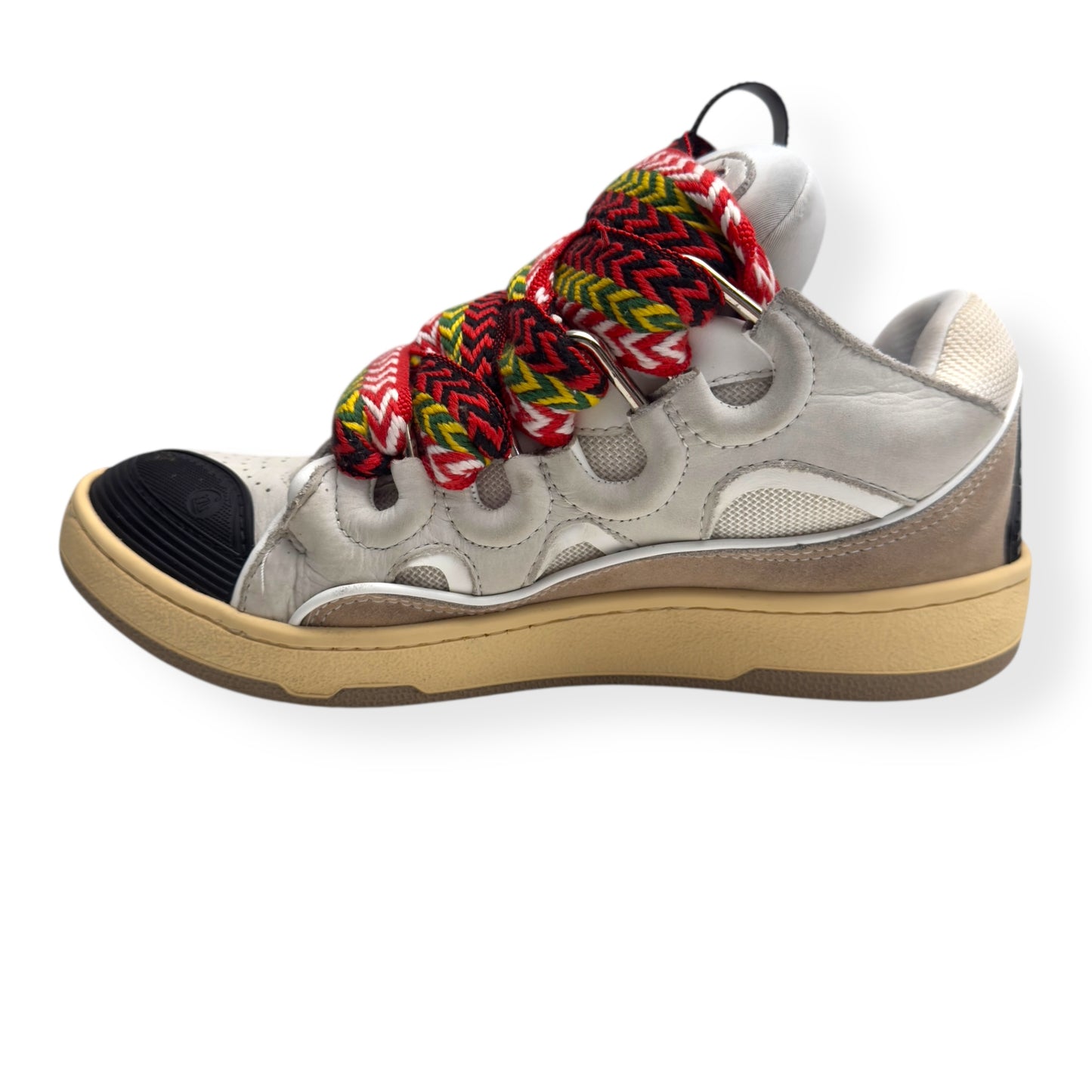 LANVIN CURB SNEAKER WHITE / MULTICOLOURED 40 / UK6
