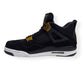 AIR JORDAN 4 RETRO GS SNEAKER ROYALTY BLACK / GOLD UK9.5