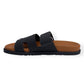 HERMÈS CHYPRE SANDALS NATUREL / BLACK 42 / UK8