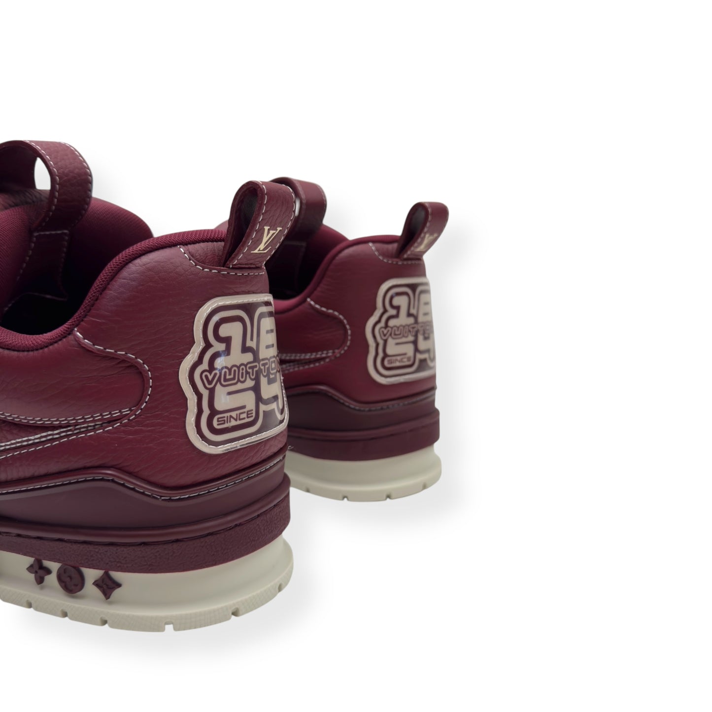 LOUIS VUITTON LV SKATE SNEAKER BORDEAUX RED UK10