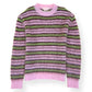MARNI MOHAIR LONG SLEEVE SWEATER PINK / GREEN 52 / XL
