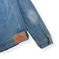 PRADA WASHED DENIM PLAQUE-LOGO DENIM JACKET LIGHT BLUE XL