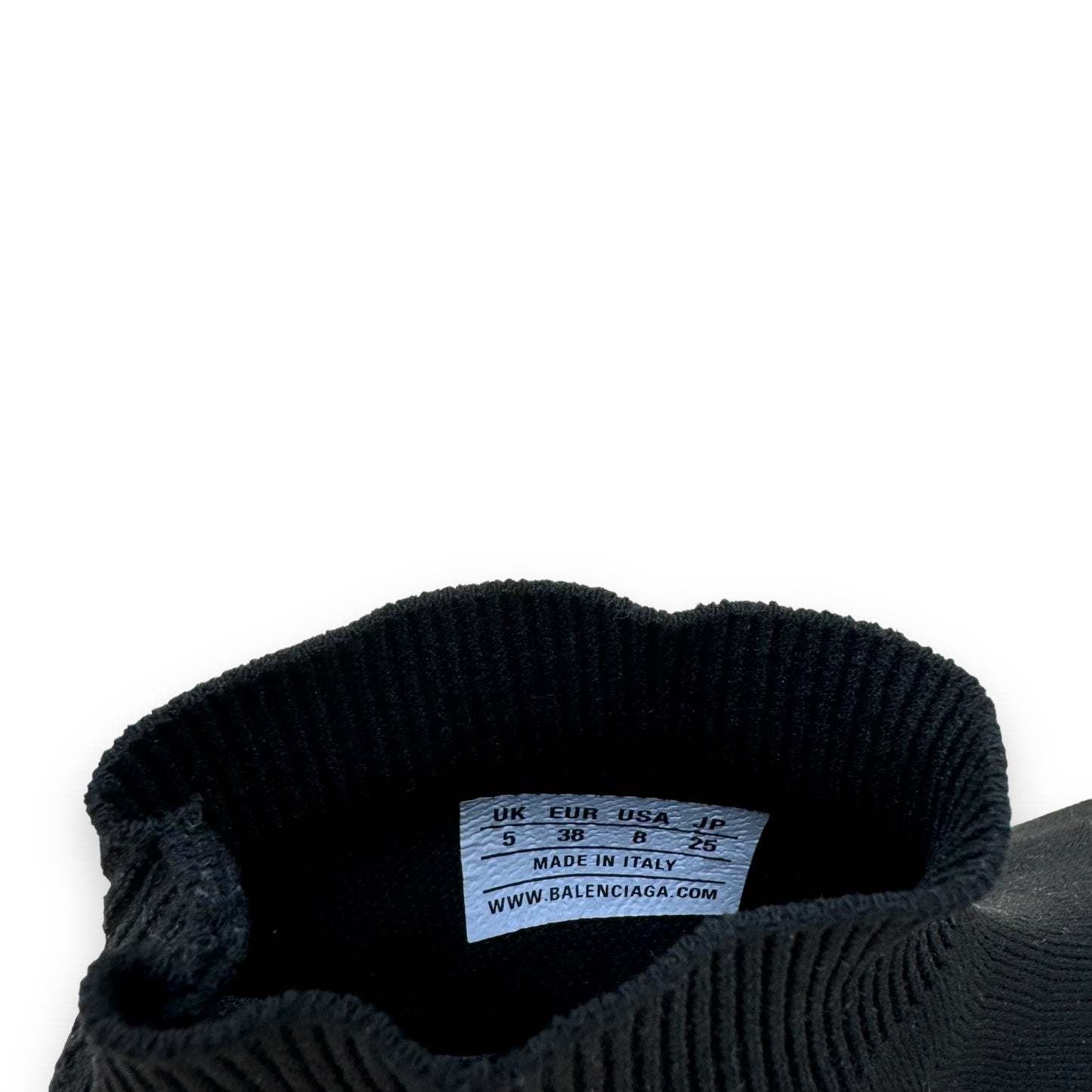 BALENCIAGA SPEED 2.0 KNIT SNEAKER BLACK UK5