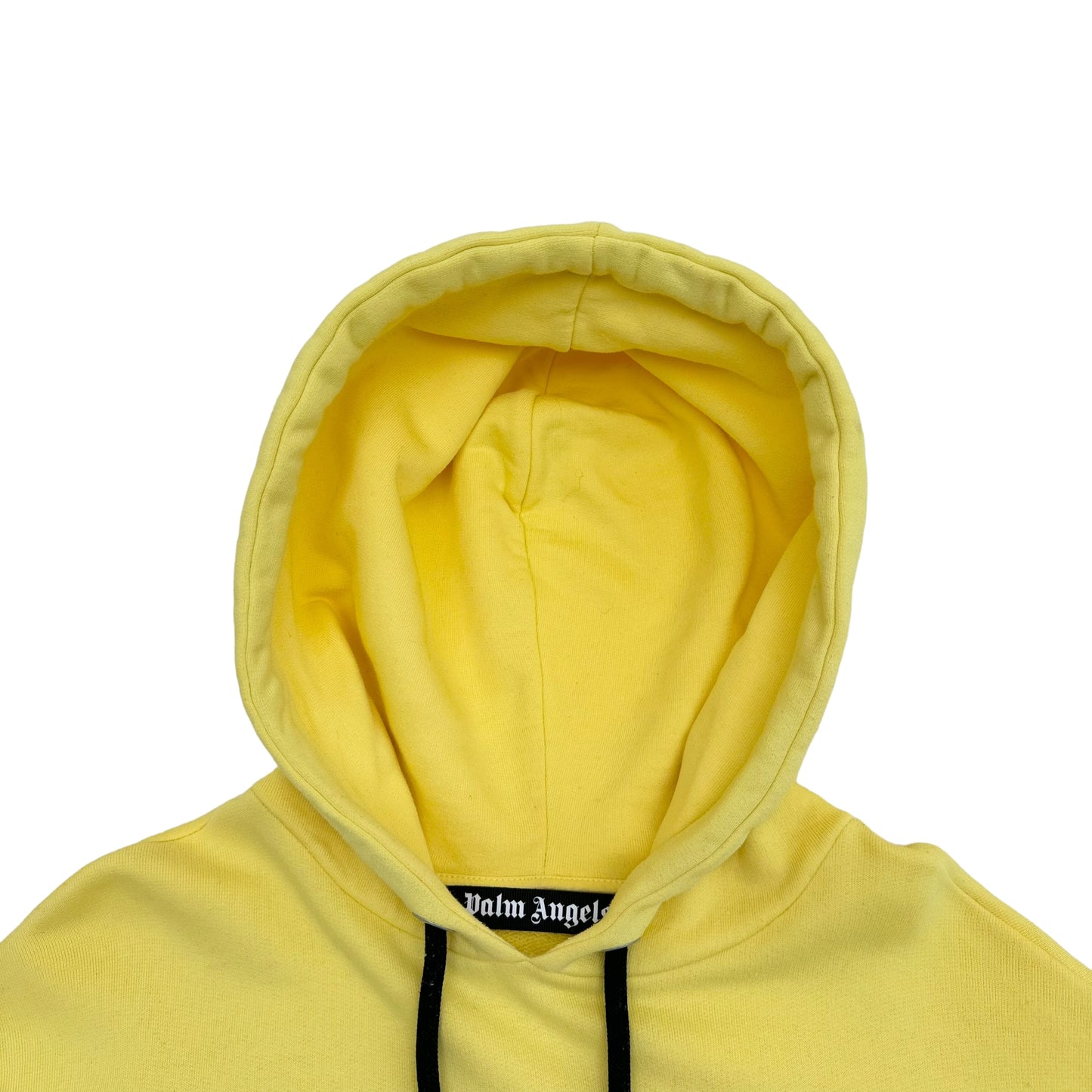 PALM ANGELS LOGO HOODIE YELLOW / BLACK S