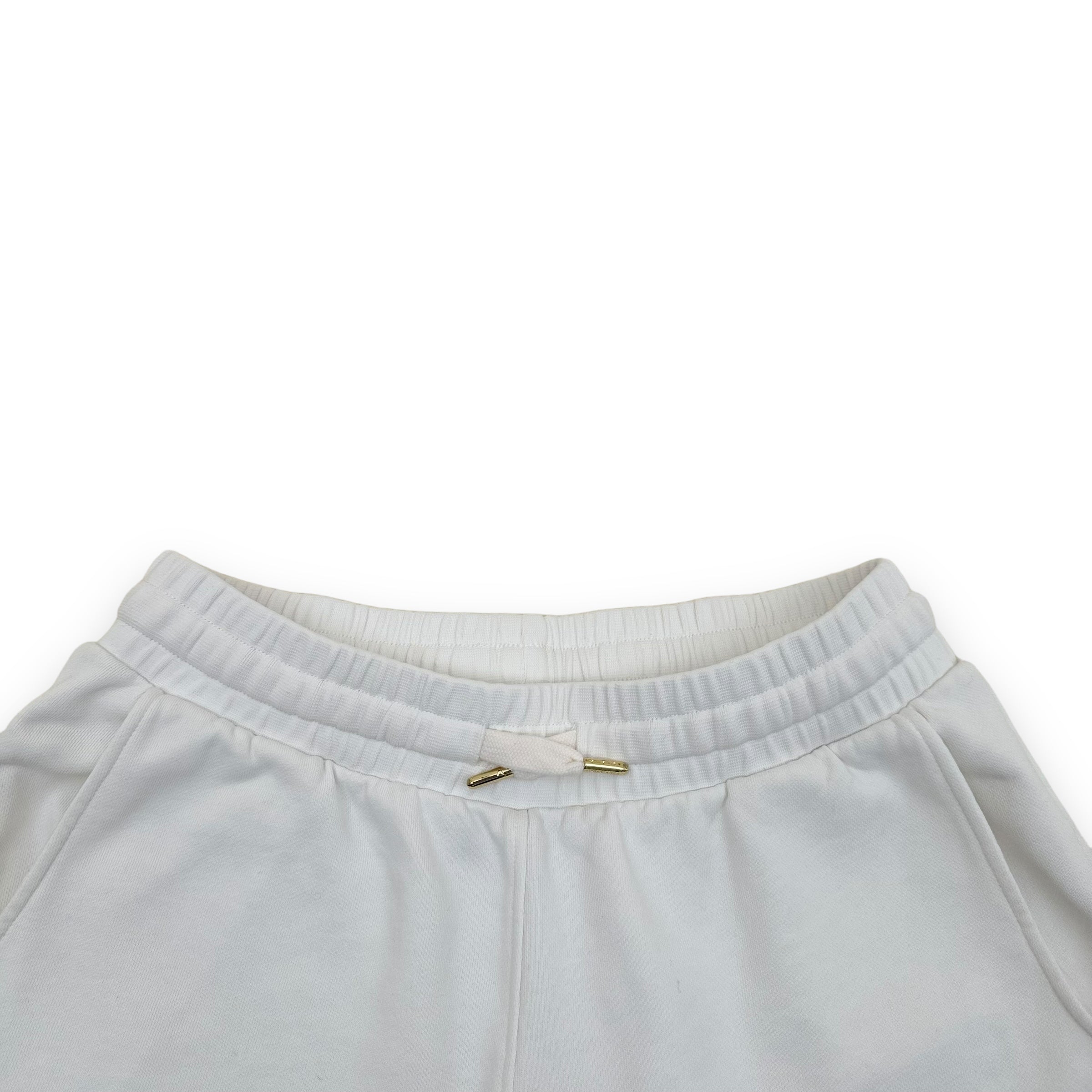 CASABLANCA TENNIS CLUB ICON SWEAT SHORTS WHITE M