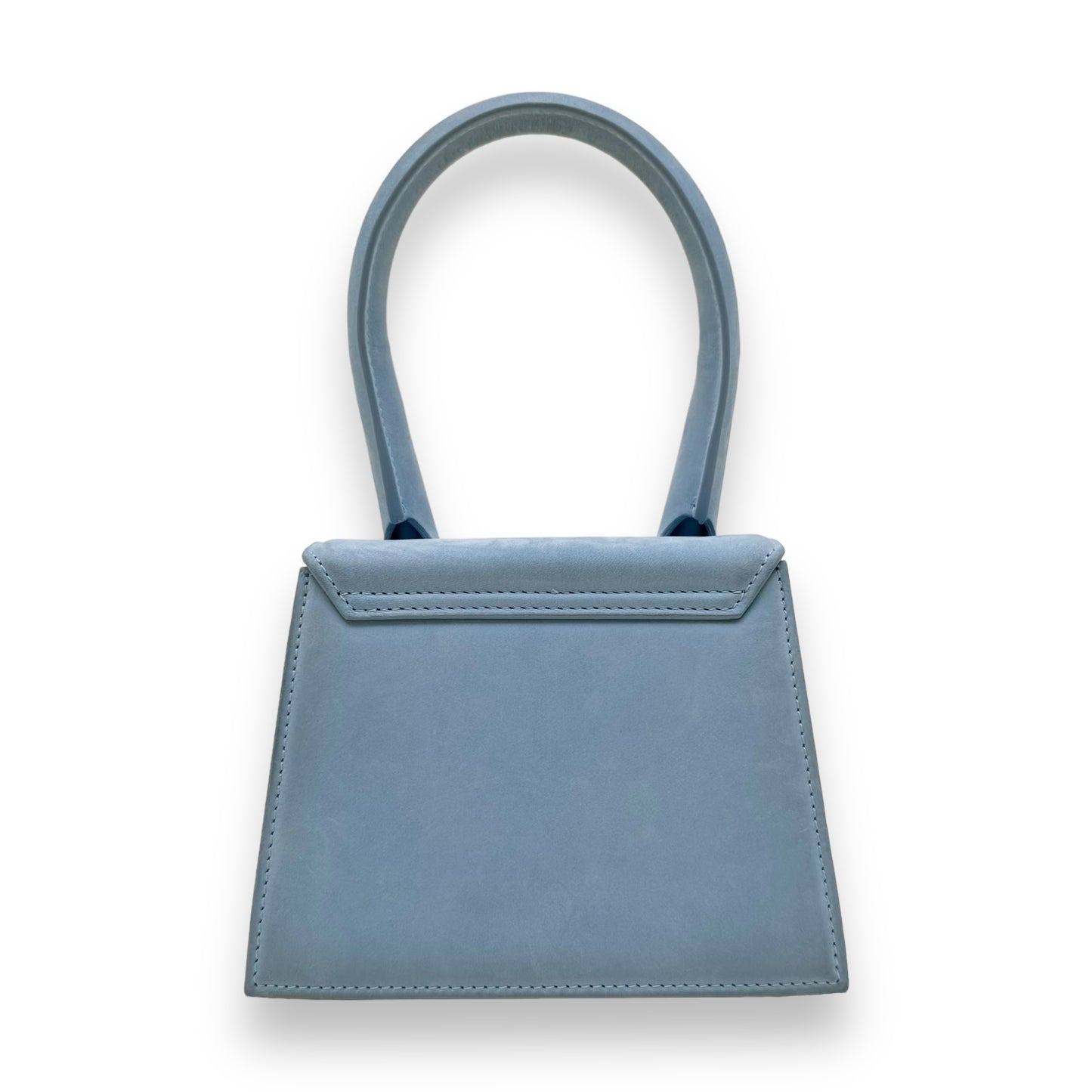 JACQUEMUS LE CHIQUITO MOYEN SUEDE BAG BABY BLUE