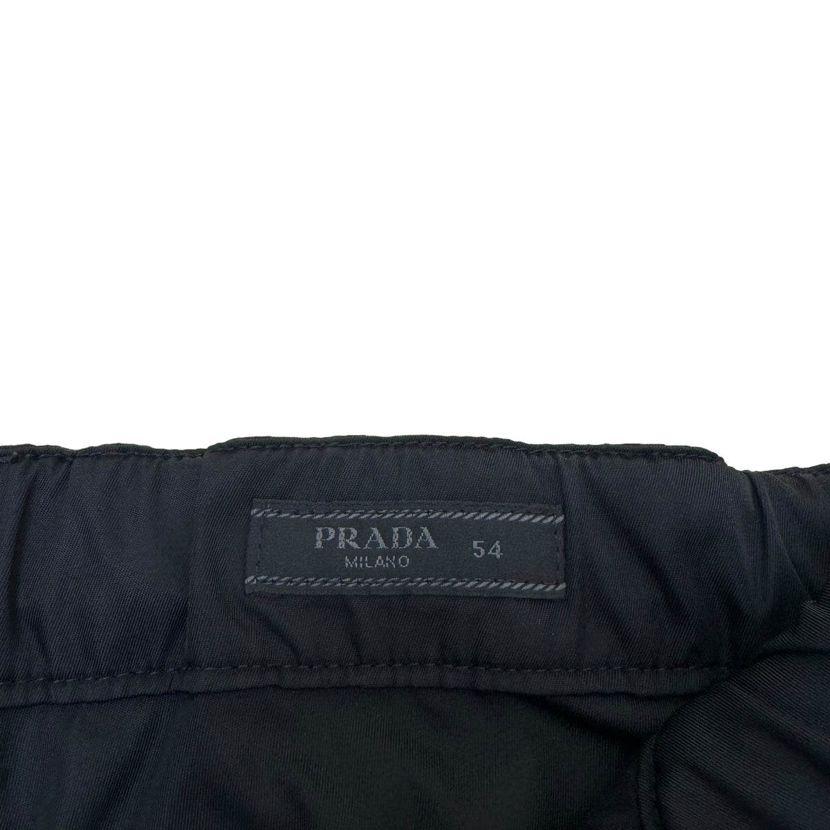 PRADA RE-NYLON GABARDINE TROUSERS BLACK XL
