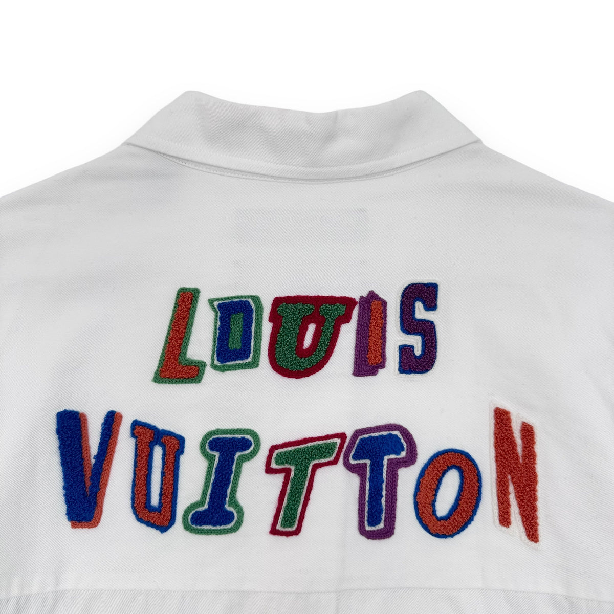 LOUIS VUITTON X NBA BASKETBALL SHORT SLEEVE SHIRT WHITE L