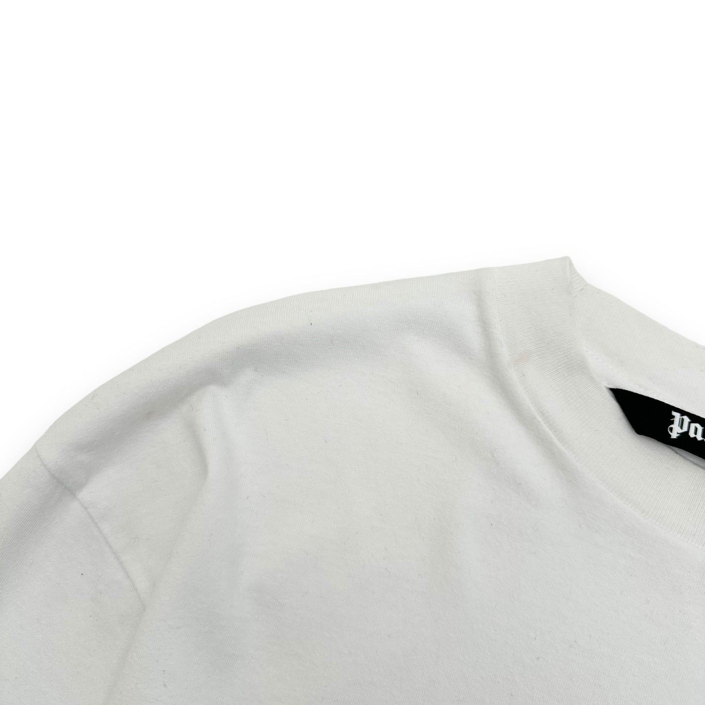 PALM ANGELS LONG-SLEEVE LOGO PRINT T-SHIRT WHITE M