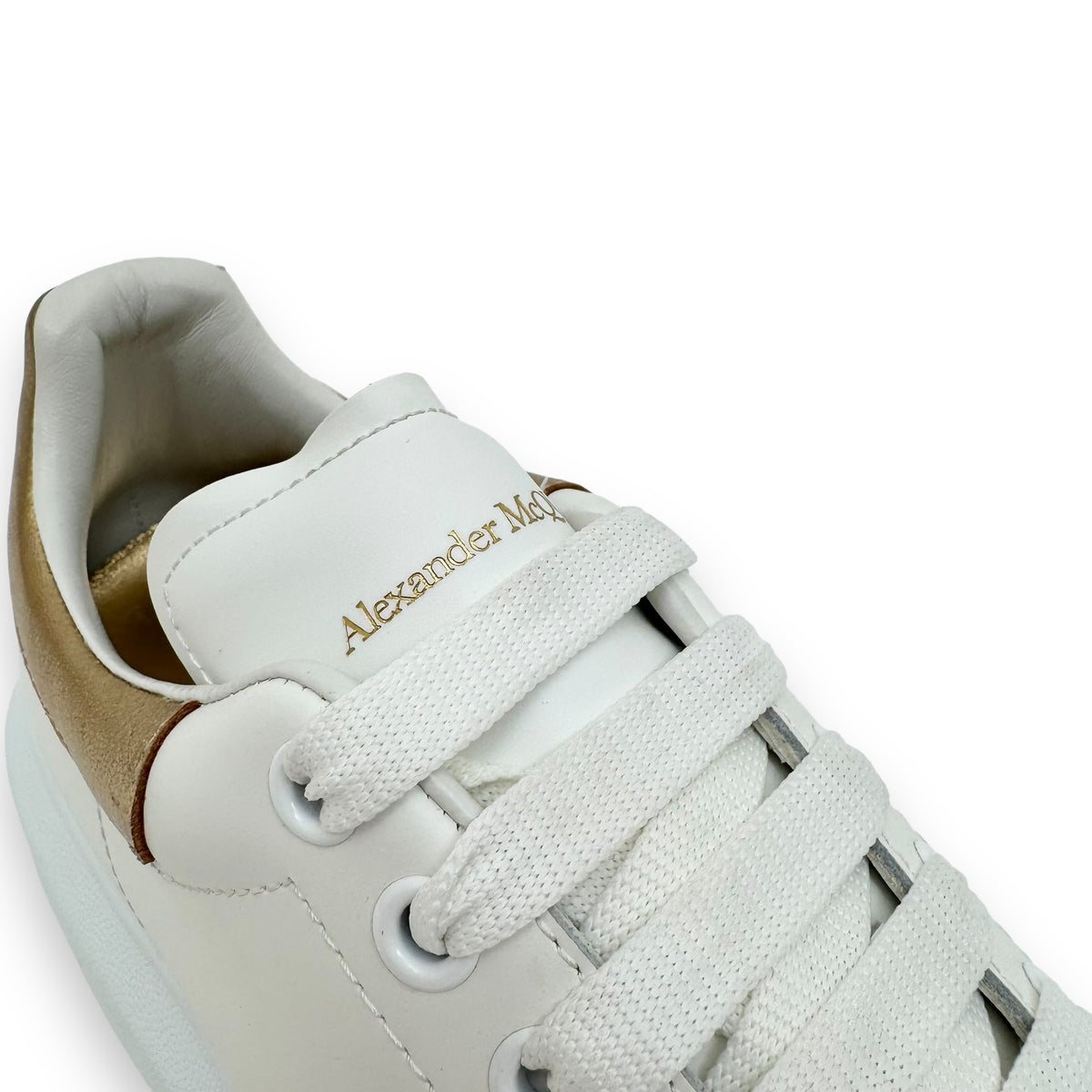 ALEXANDER MCQUEEN SNEAKER WHITE / GOLD UK11