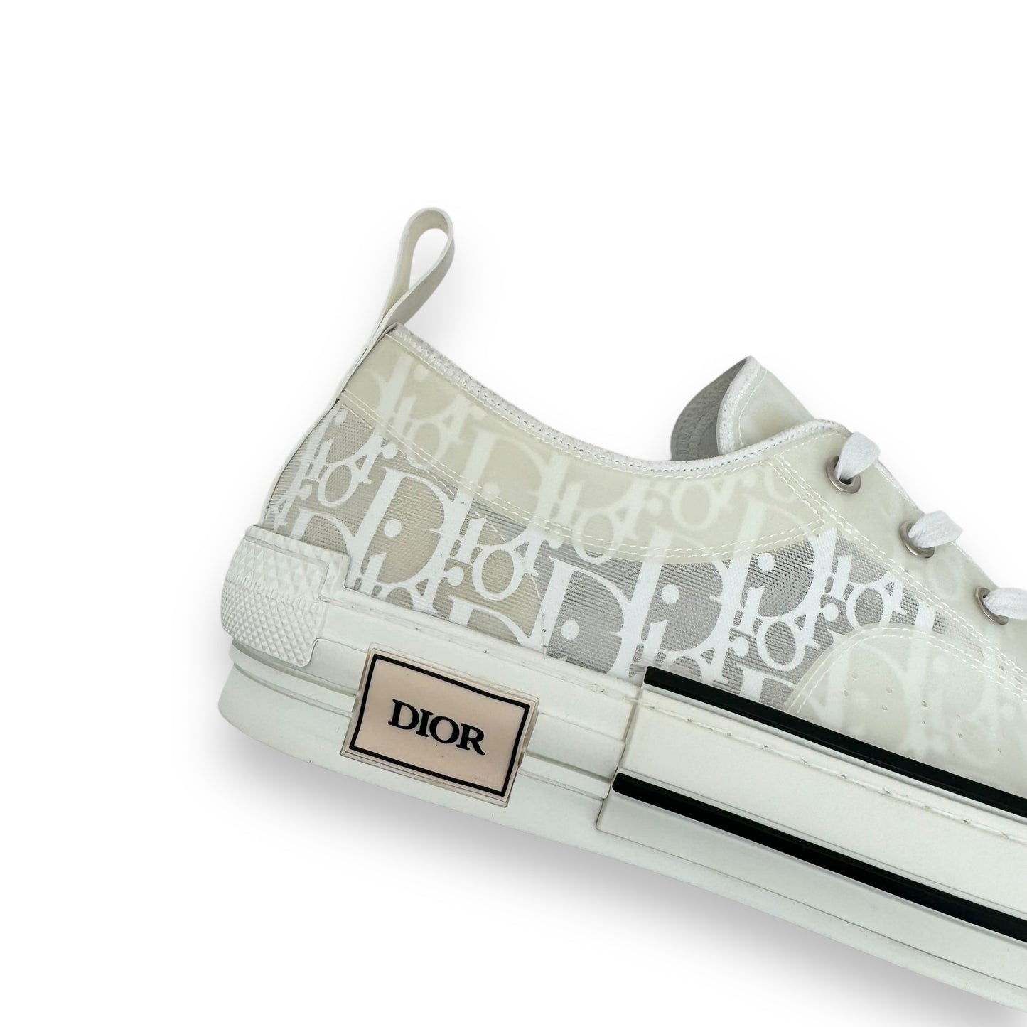 DIOR B23 OBLIQUE LOW TOP SNEAKER WHITE UK10