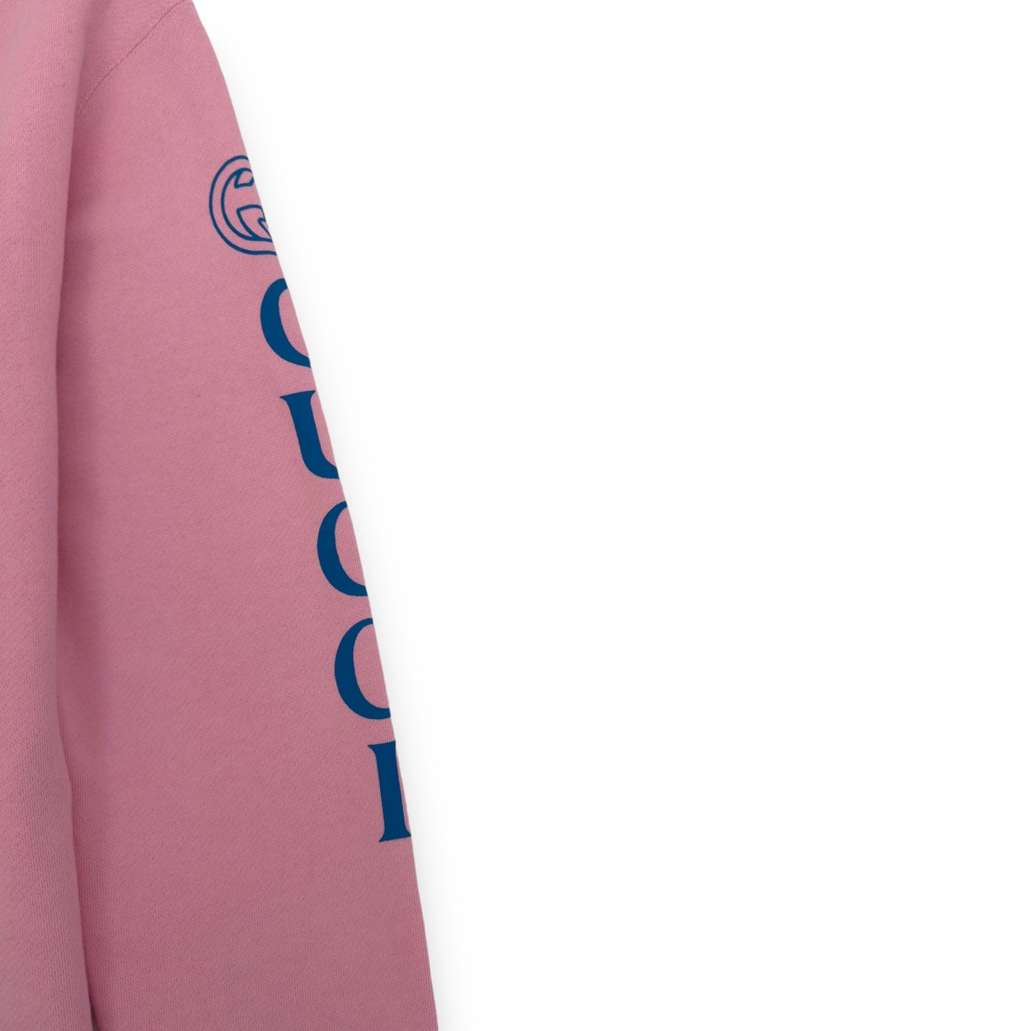 GUCCI VINTAGE LOGO DRAGON HOODIE PINK XXL