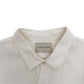 SABATO RUSSO LINEN LONG BUTTON-UP SHIRT IVORY XL