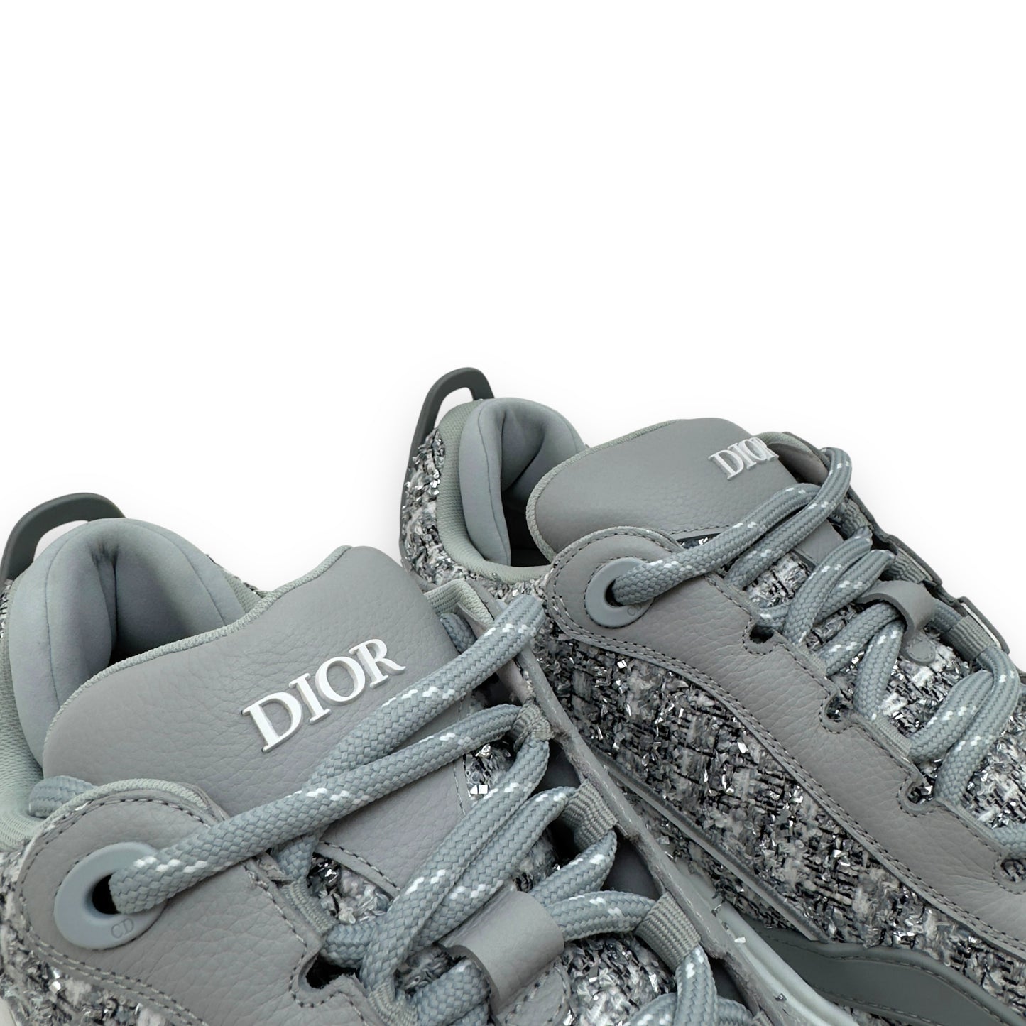 DIOR B9S SKATER TWEED SNEAKER SILVER UK11