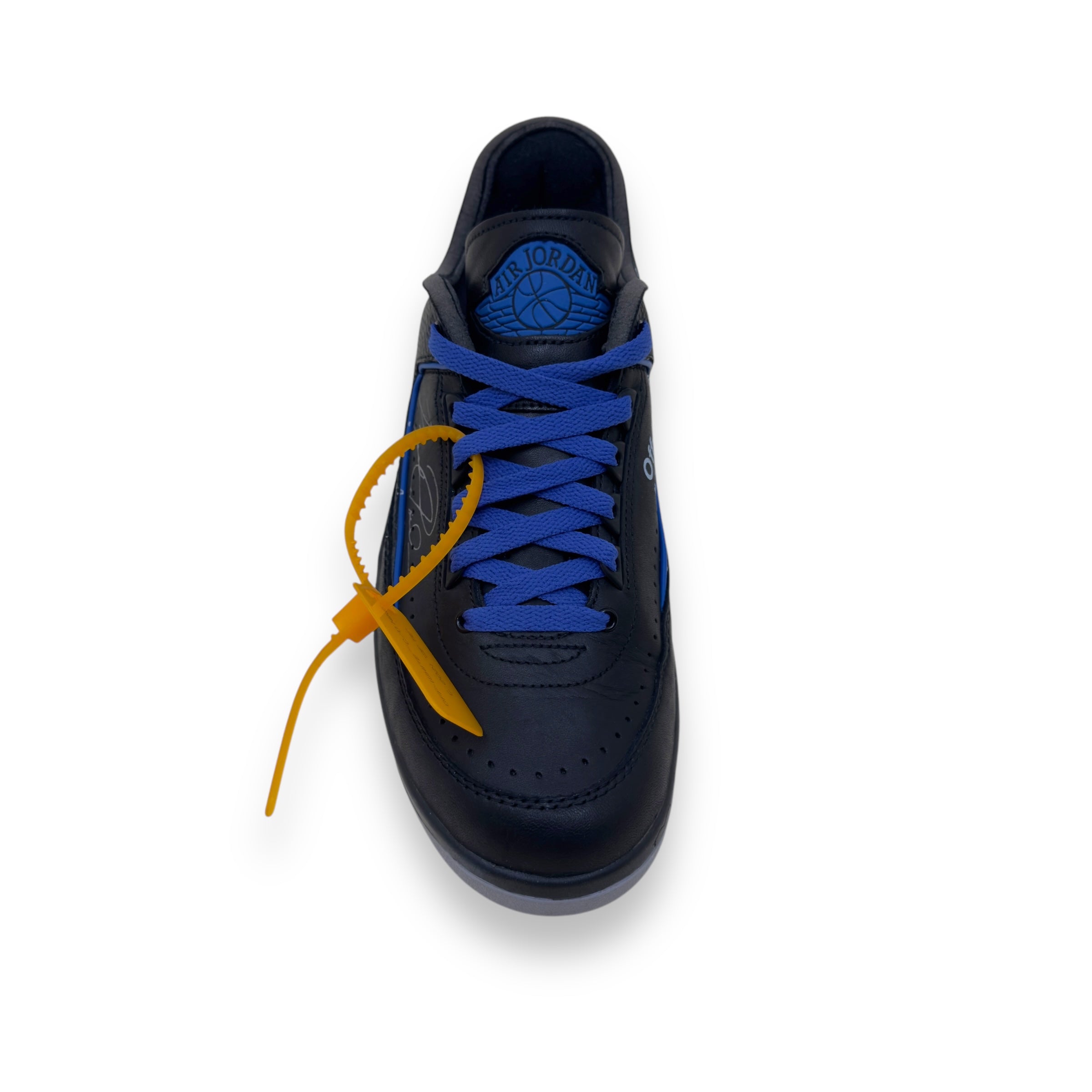 OFF-WHITE X AIR JORDAN 2 RETRO LOW SP SNEAKER BLACK / BLUE UK8