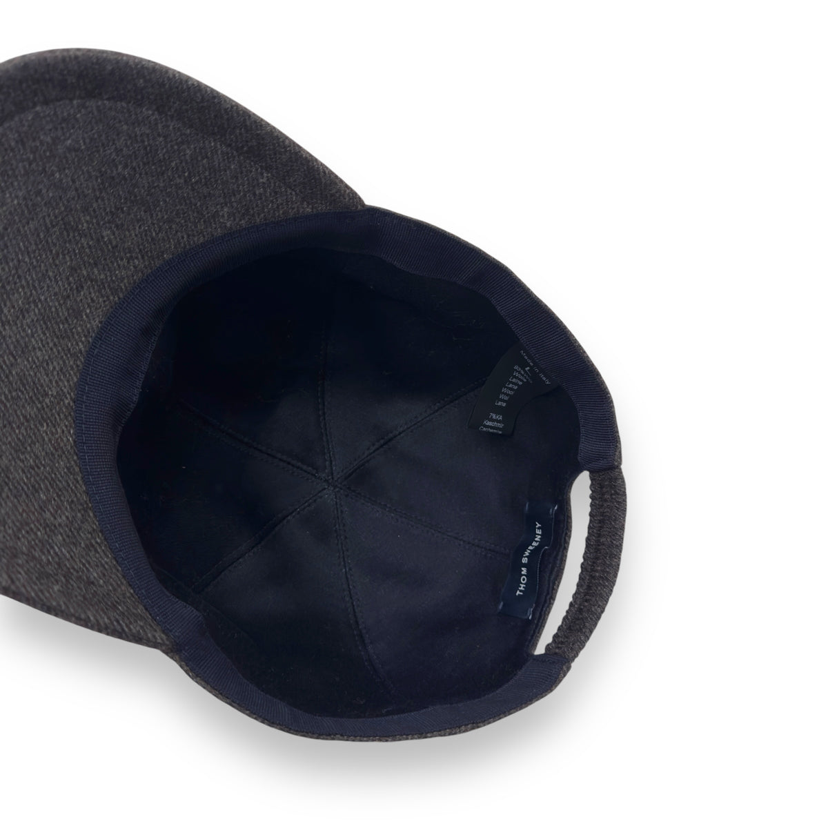 THOM SWEENEY WOOL / CASHMERE CAP DARK BROWN L