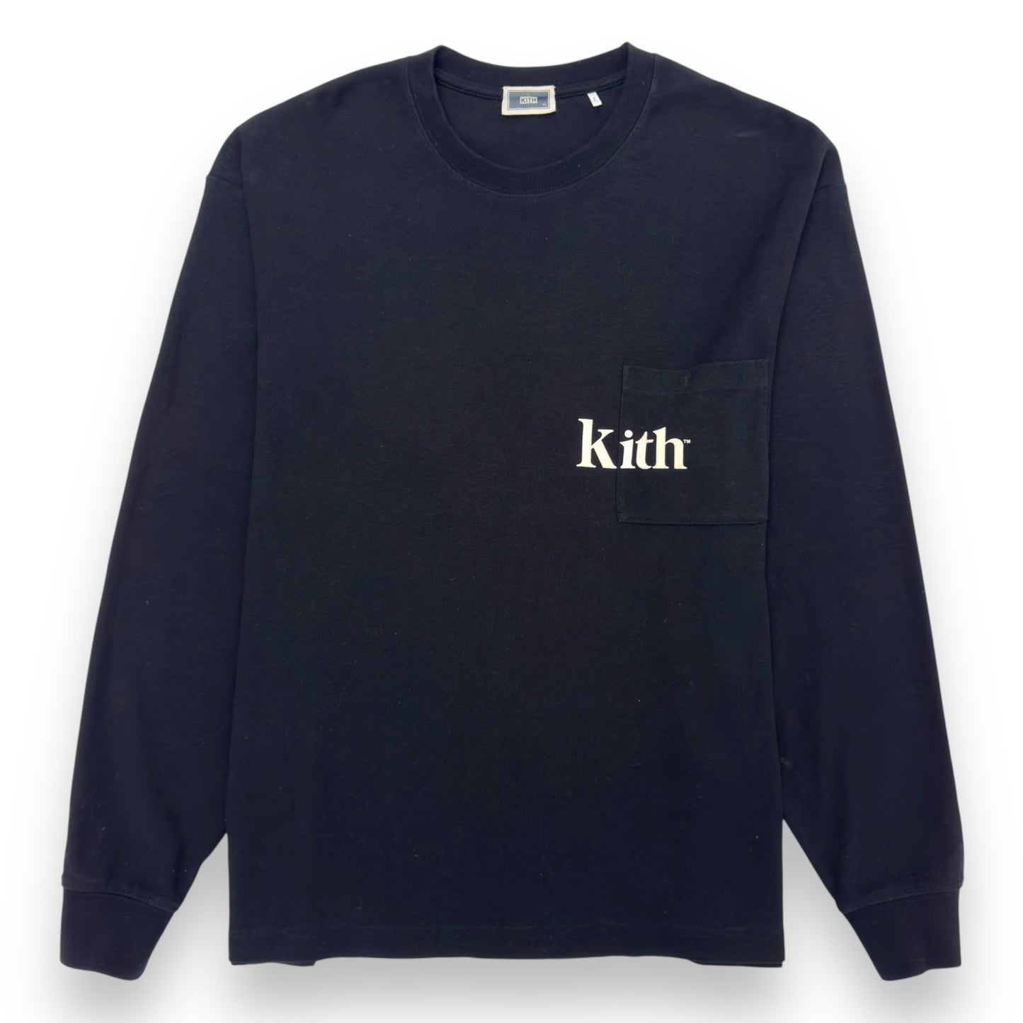 KITH LONG-SLEEVE CREWNECK T-SHIRT BLACK XL