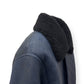 LOUIS VUITTON MONOGRAM SHEARLING JACKET BLUE / BLACK 52 / L