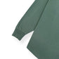 PALM ANGELS SERVICE ANNOUNCEMENT LONG SLEEVE COTTON T-SHIRT GREEN / WHITE XS