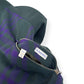 BURBERRY CHECKED REVERSIBLE COTTON-TWILL BOMBER JACKET GREEN / PURPLE XL