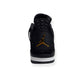 AIR JORDAN 4 RETRO GS SNEAKER ROYALTY BLACK / GOLD UK9.5