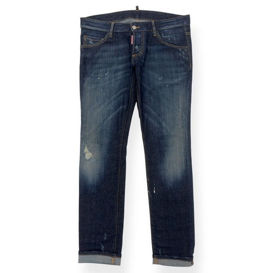 DSQUARED2 DISTRESSED DENIM JEANS BLUE 48 / M