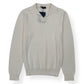 THOM SWEENEY LONG-SLEEVE SS24 SKIPPER POLO SHIRT MILK WHITE L
